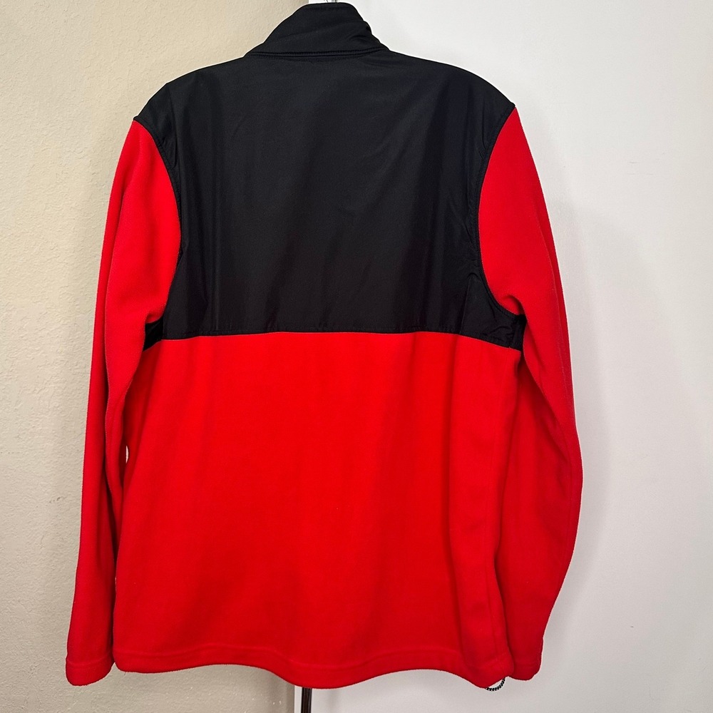 Gear For Sports Texas Tech Red Raiders Fleece Jacket Mens Medium Red Black Zip - Picture 2 of 8